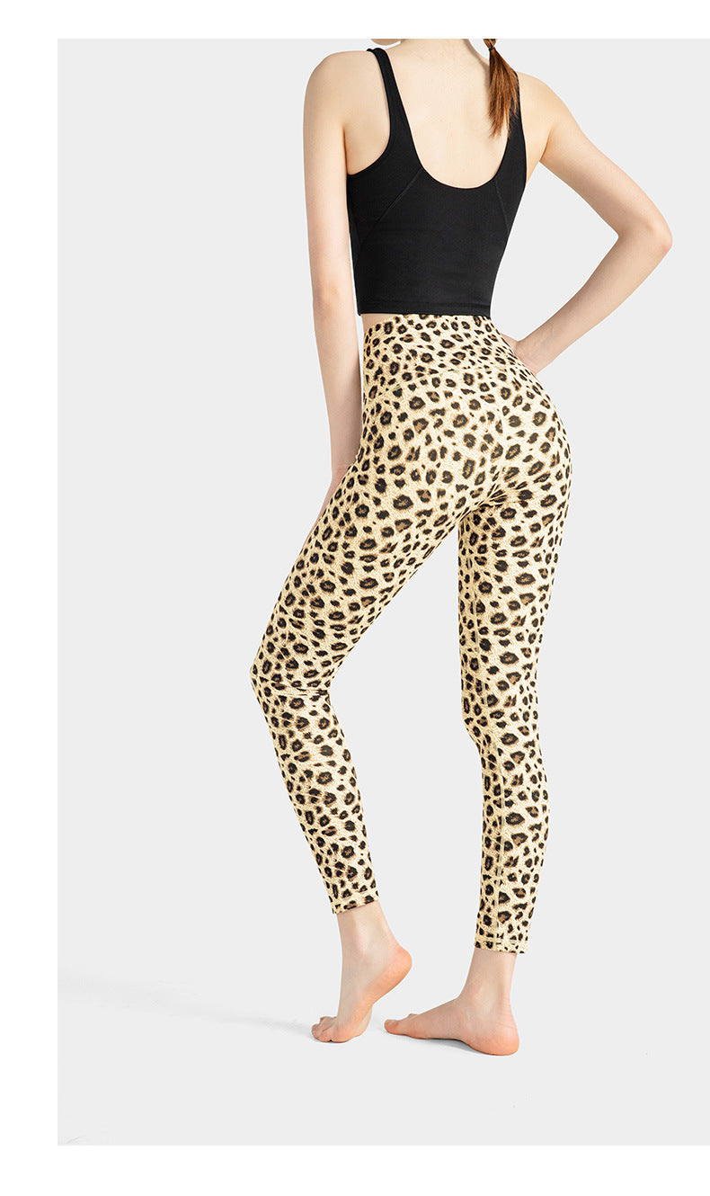 High Waisted Pattern Leggings -  - Leggings