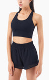 Yoga Crop Top Sexy U Neck -  - Bras