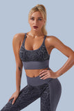 Yogadept High Waist Snake-Pattern Workout set