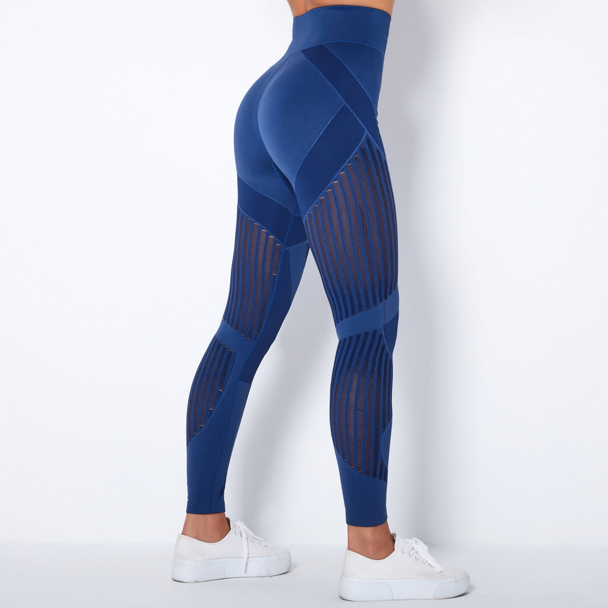 Yogadept hollow out Mesh Breathable Yoga Leggings -  - Leggings