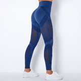 Yogadept hollow out Mesh Breathable Yoga Leggings -  - Leggings