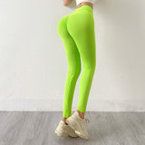 Honeycomb Scrunch Butt Yoga Leggings -  - Leggings