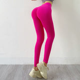 Honeycomb Scrunch Butt Yoga Leggings -  - Leggings