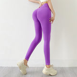 Honeycomb Scrunch Butt Yoga Leggings -  - Leggings