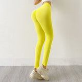 Honeycomb Scrunch Butt Yoga Leggings -  - Leggings