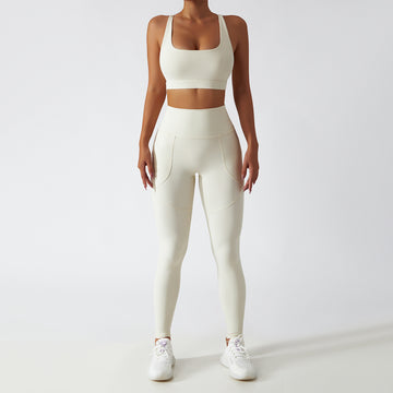 breathable waist-hip long workout sets