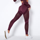 Yogadept hollow out Mesh Breathable Yoga Leggings -  - Leggings