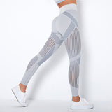 Yogadept hollow out Mesh Breathable Yoga Leggings -  - Leggings
