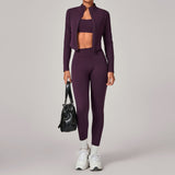 Wholesale Zip Collar Yoga Set