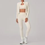 Wholesale Zip Collar Yoga Set