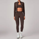 Wholesale Zip Collar Yoga Set