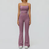 Wholesale vest with bell-bottomed pants set
