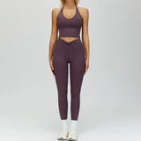 Wholesale Bare Feel Yoga Vest With Pants Set