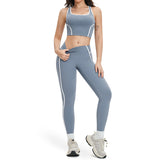 Wholesale Open Back Yoga Vest With Pants Set