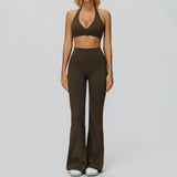 Wholesale Yoga Bra With Bell-Bottomed Pants Set