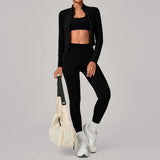Wholesale Zip Collar Yoga Set