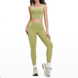 Wholesale Open Back Yoga Vest With Pants Set