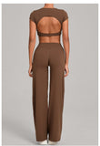 Wholesale Open Back Yoga Set