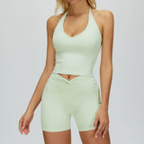Wholesale Bare Feel Yoga Vest With Short Set