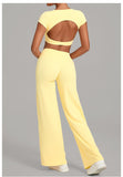 Wholesale Open Back Yoga Set