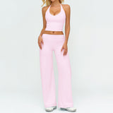 Wholesale Brushed  Vest &Pants Yoga Set