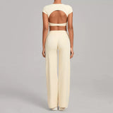 Wholesale Open Back Yoga Set