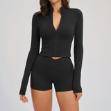 Wholesale Women S Ribbed Running Activewear Set
