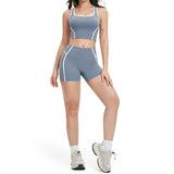 Wholesale Open Back Yoga Vest With Short Set