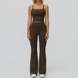 Wholesale vest with bell-bottomed pants set