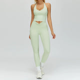Wholesale Bare Feel Yoga Vest With Pants Set