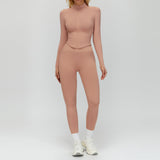 Wholesale Seamless Yoga  Jacket With Pants  Set