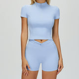 Wholesale Bare Feel Yoga Short sleeves With Short Set