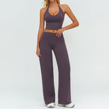 Wholesale Brushed  Vest &Pants Yoga Set
