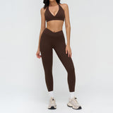 Wholesale High Neck Yoga Set