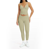 Wholesale Women's Ribbed Compression Activewear Set
