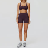 Wholesale Quick Dry Yoga Bra With Short Set