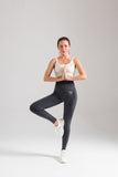 Solid Influence High Waist Yoga Leggings -  - Leggings