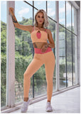 Women's Yoga Outfit Seamless Workout Set -  - Sets