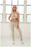 Women's Yoga Outfit Seamless Workout Set -  - Sets