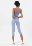 HIGH WAISTED NUDE 3/4 LEGGINGS -  - Leggings