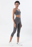 HIGH WAISTED NUDE 3/4 LEGGINGS -  - Leggings