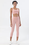 HIGH WAISTED NUDE 3/4 LEGGINGS -  - Leggings