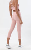 HIGH WAISTED NUDE 3/4 LEGGINGS -  - Leggings