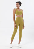 HIGH WAISTED NUDE 3/4 LEGGINGS -  - Leggings