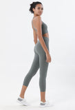 HIGH WAISTED NUDE 3/4 LEGGINGS -  - Leggings