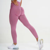 Solid Influence High Waist Yoga Leggings -  - Leggings