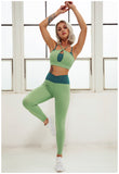 Women's Yoga Outfit Seamless Workout Set -  - Sets