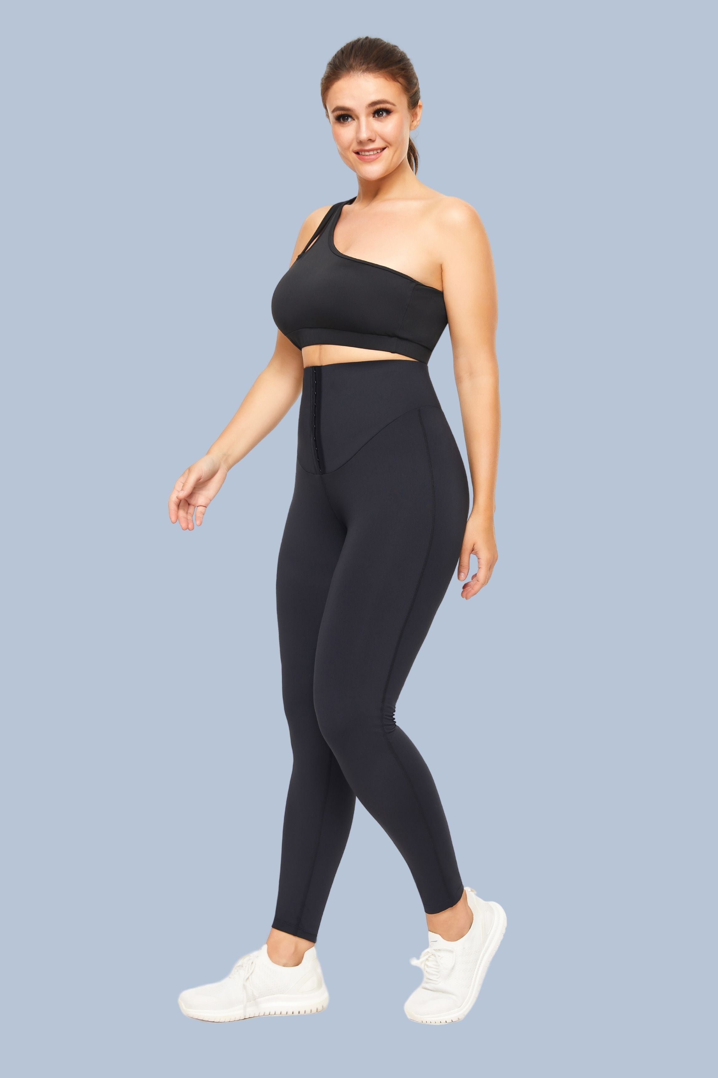 Plus Size Super Elastic High Waisted Leggings - 0 XL / Black