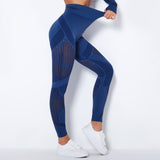 Yogadept hollow out Mesh Breathable Yoga Leggings -  - Leggings