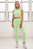 Exercise Outfits for Women 2 Pieces Ribbed Seamless Yoga -  - Sets